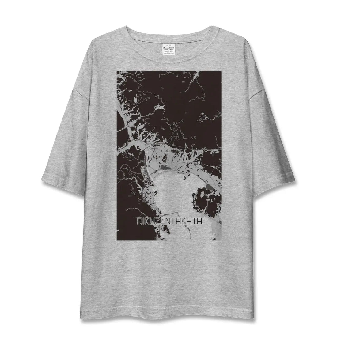 【陸前高田(岩手県)】地図柄ビッグシルエットTシャツ