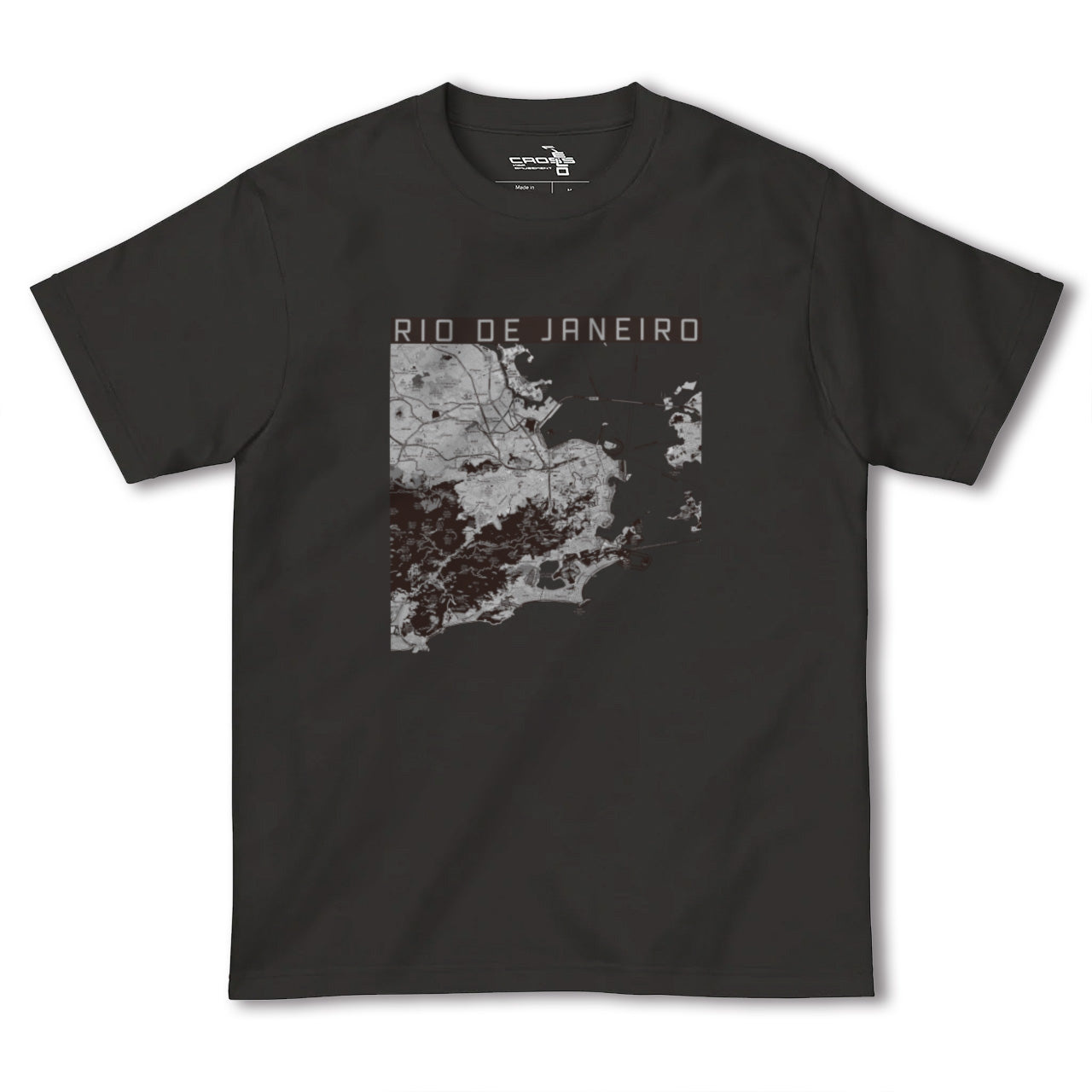 【リオデジャネイロ(ブラジル)】地図柄ヘビーウェイトTシャツ