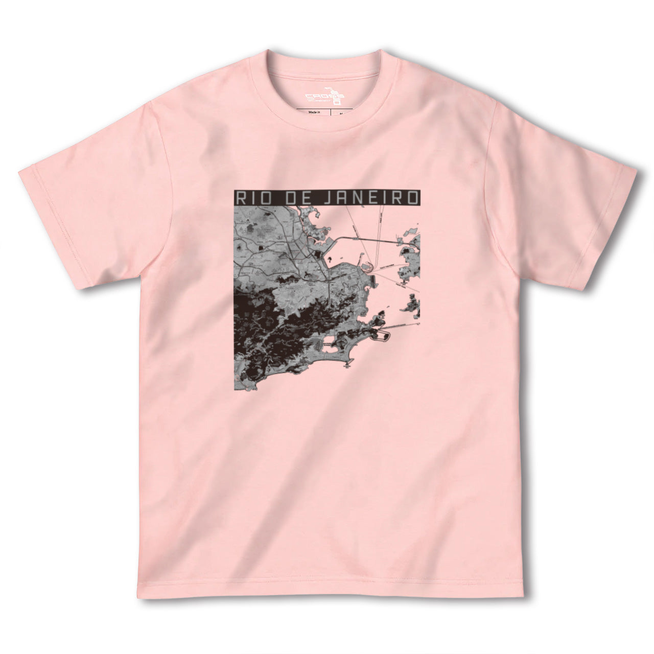 【リオデジャネイロ(ブラジル)】地図柄ヘビーウェイトTシャツ