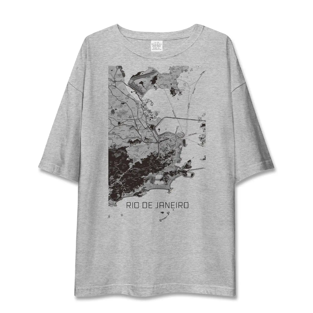 【リオデジャネイロ(ブラジル)】地図柄ビッグシルエットTシャツ