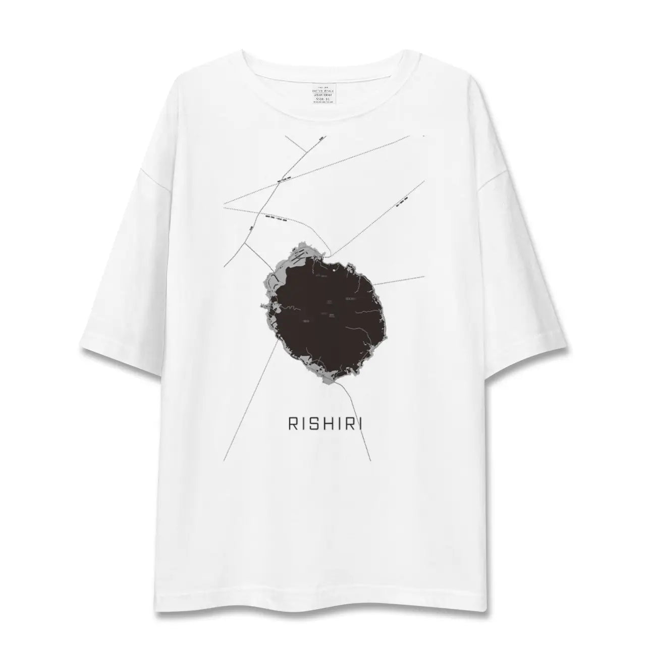 【利尻(北海道)】地図柄ビッグシルエットTシャツ