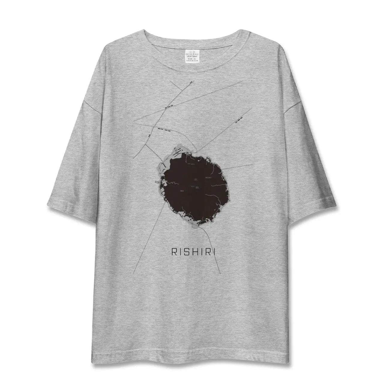 【利尻(北海道)】地図柄ビッグシルエットTシャツ