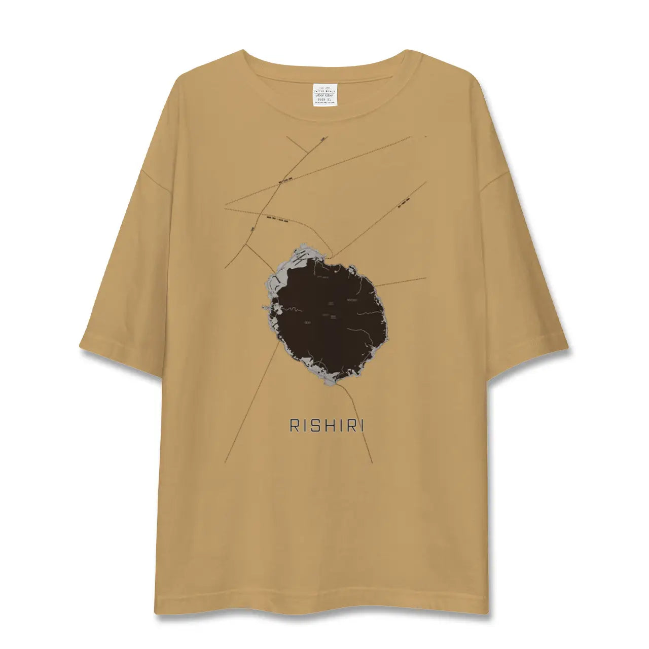 【利尻(北海道)】地図柄ビッグシルエットTシャツ