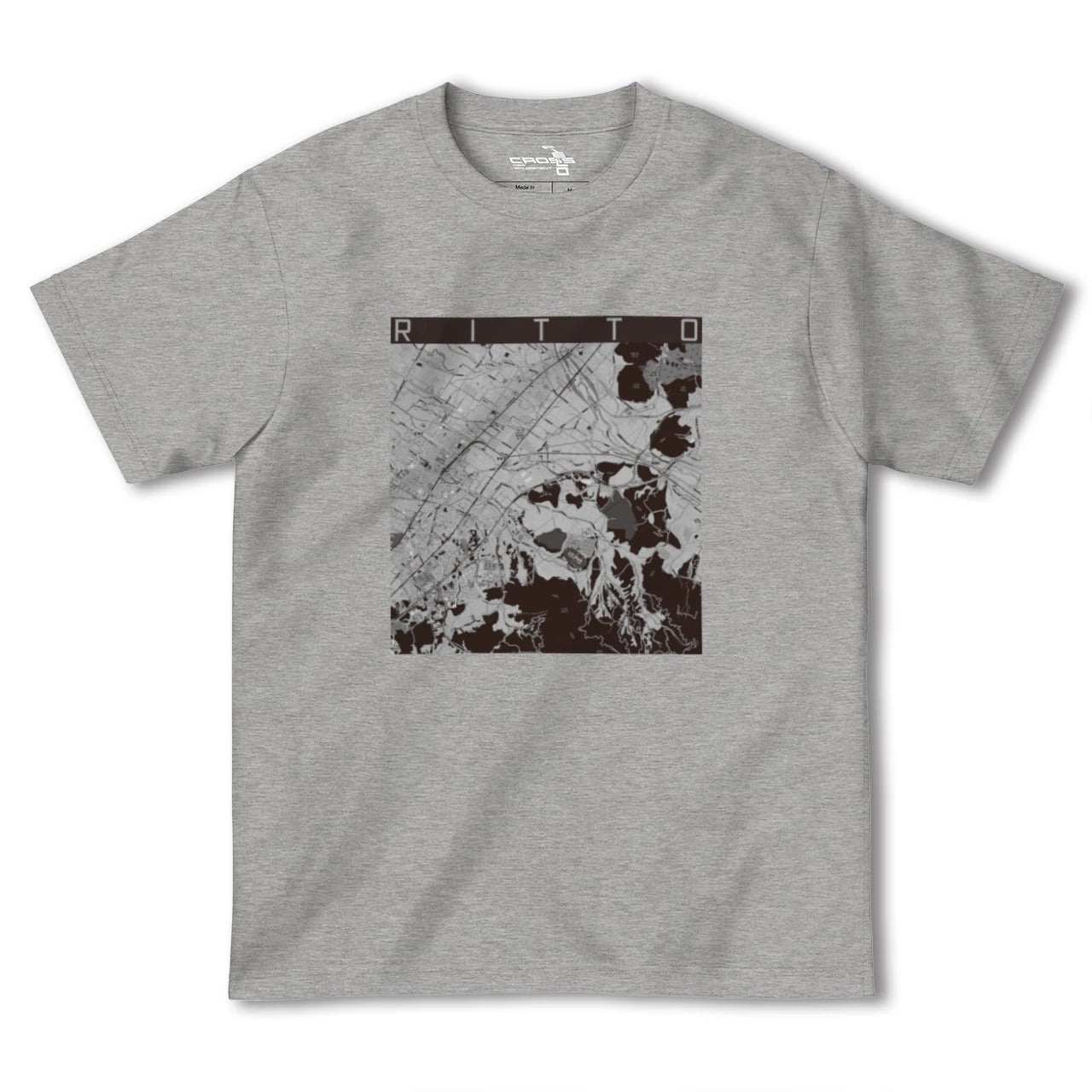 【栗東(滋賀県)】地図柄ヘビーウェイトTシャツ