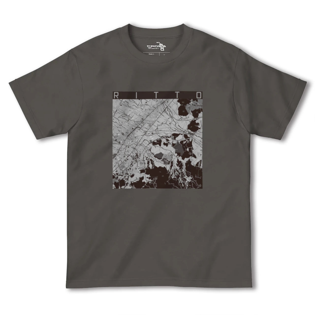 【栗東(滋賀県)】地図柄ヘビーウェイトTシャツ