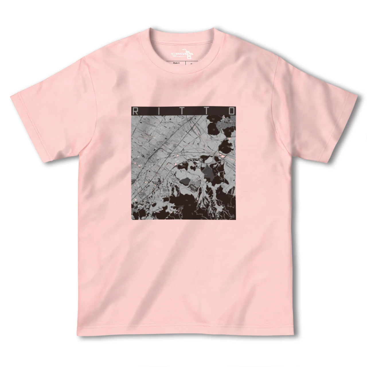 【栗東(滋賀県)】地図柄ヘビーウェイトTシャツ