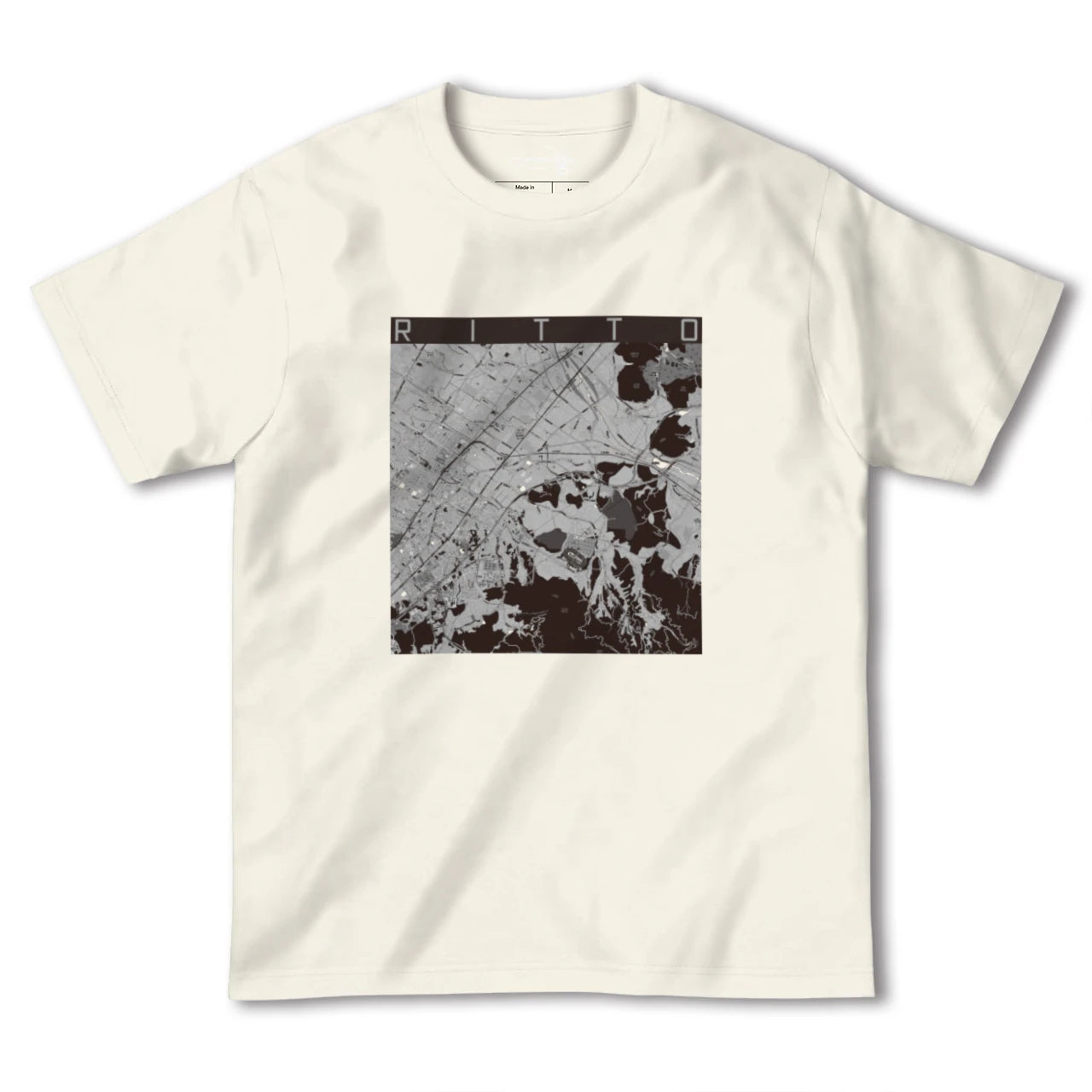 【栗東(滋賀県)】地図柄ヘビーウェイトTシャツ