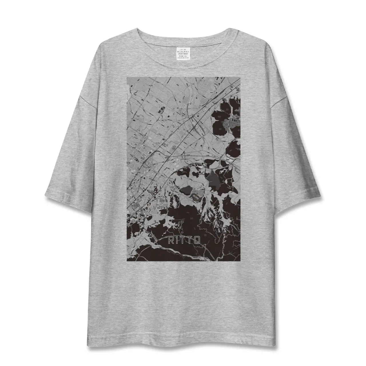 【栗東(滋賀県)】地図柄ビッグシルエットTシャツ