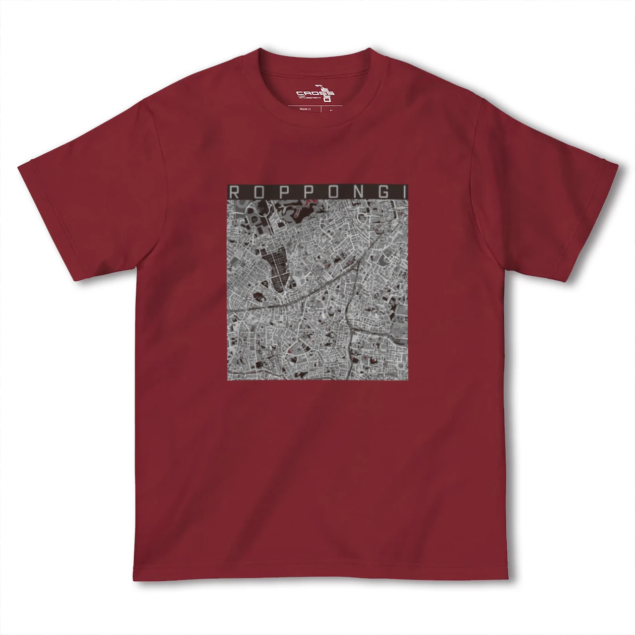 【六本木(東京都)】地図柄ヘビーウェイトTシャツ