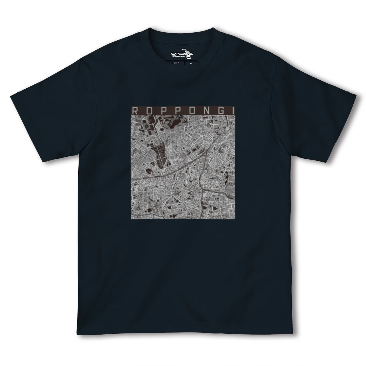 【六本木(東京都)】地図柄ヘビーウェイトTシャツ
