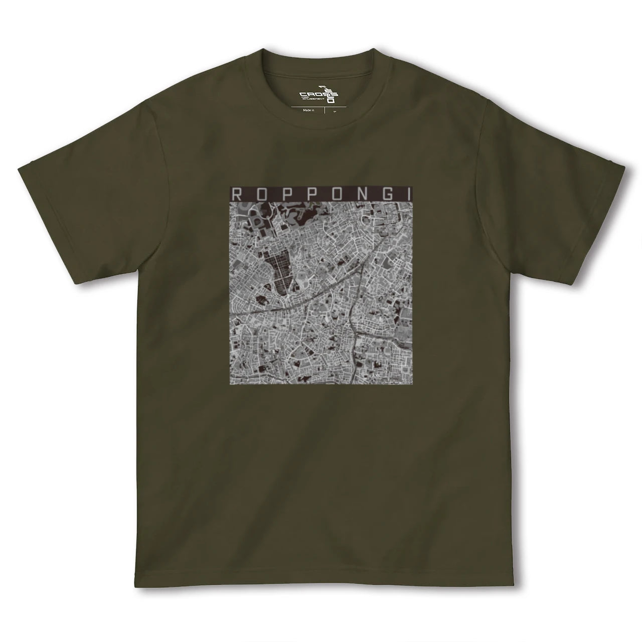 【六本木(東京都)】地図柄ヘビーウェイトTシャツ