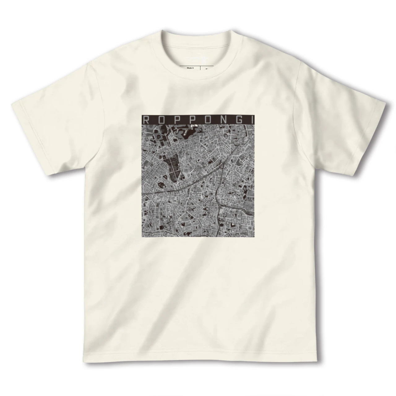 【六本木(東京都)】地図柄ヘビーウェイトTシャツ