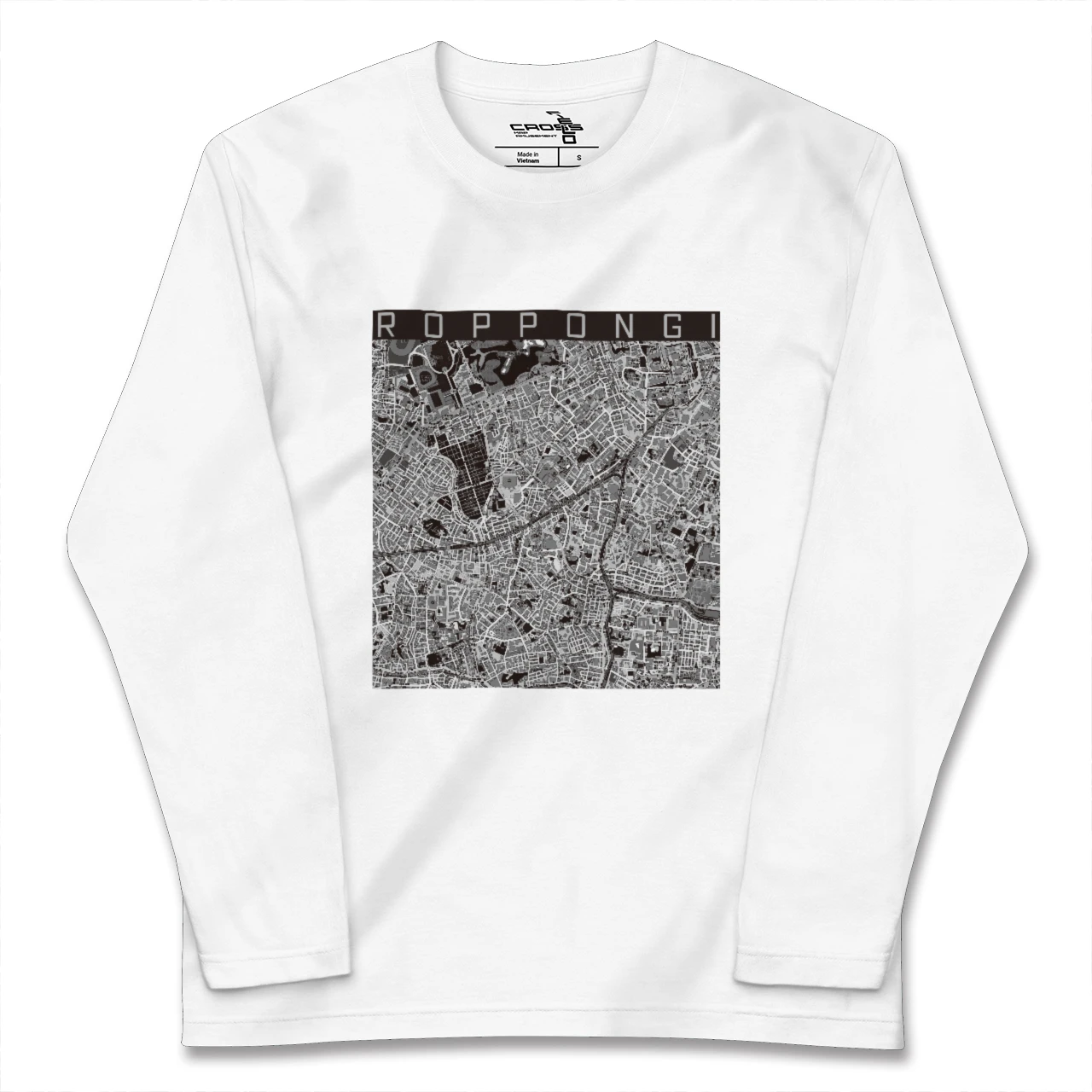 【六本木(東京都)】地図柄ロングスリーブTシャツ