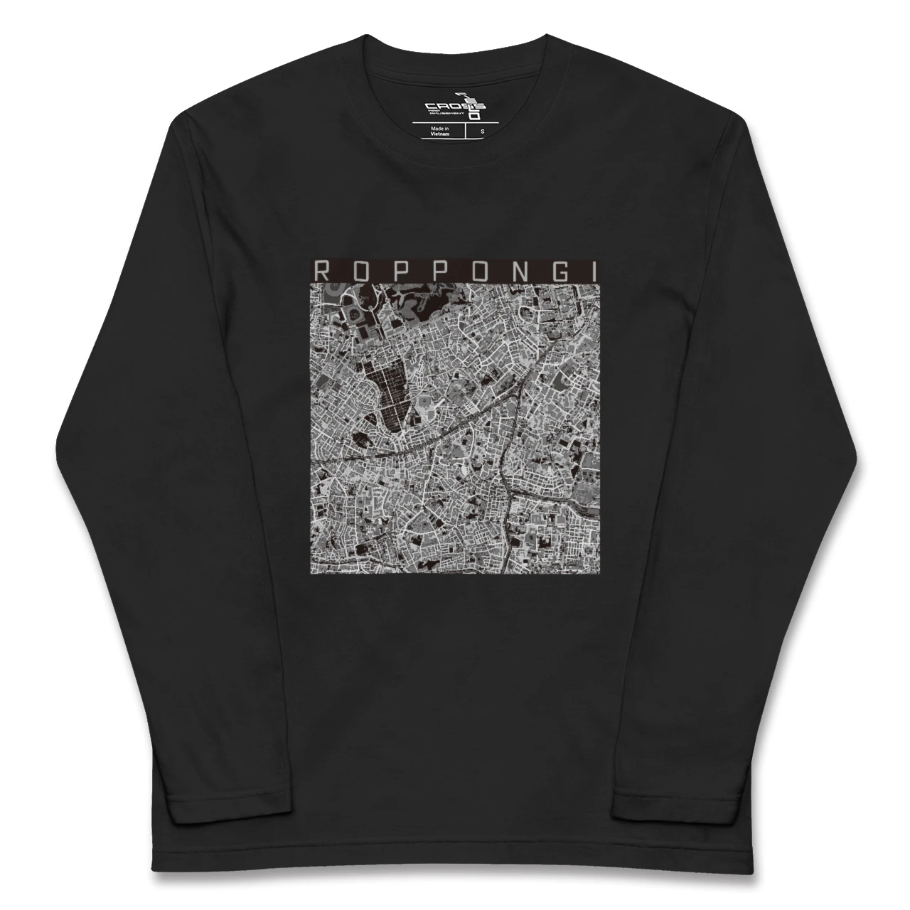 【六本木(東京都)】地図柄ロングスリーブTシャツ