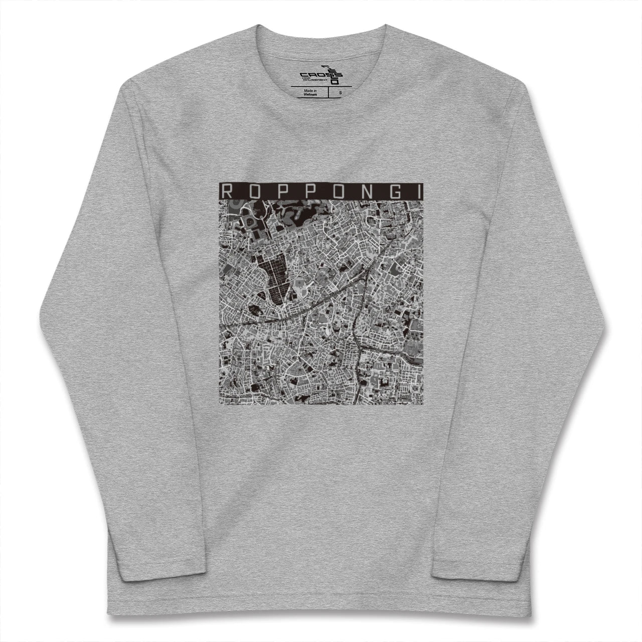 【六本木(東京都)】地図柄ロングスリーブTシャツ