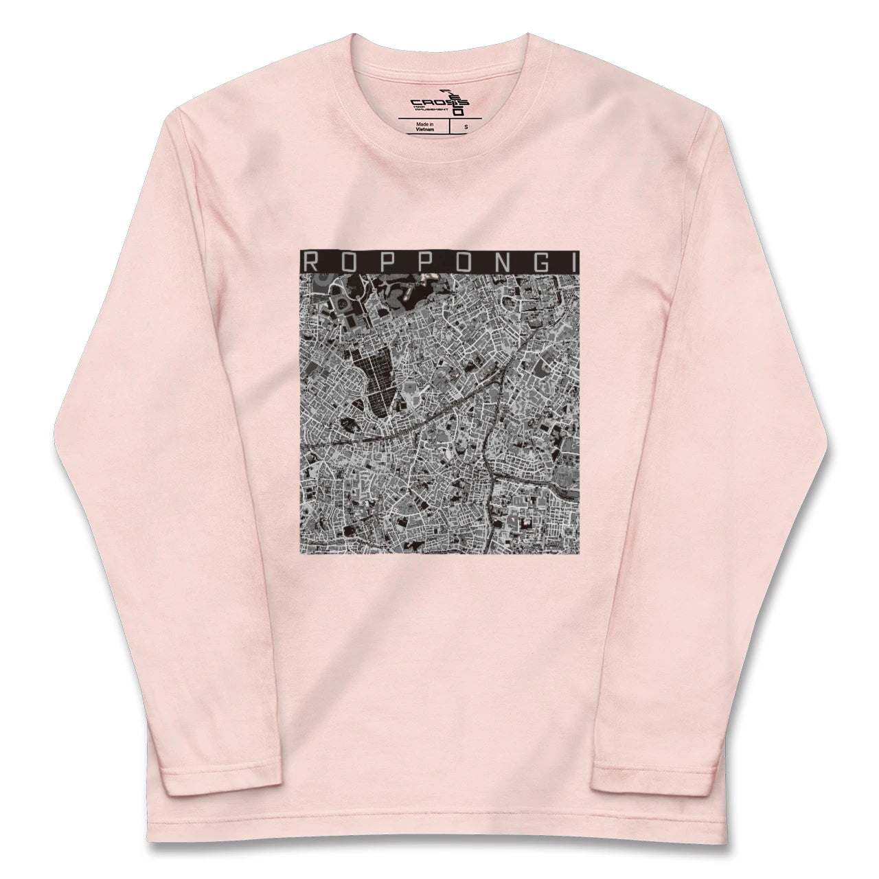 【六本木(東京都)】地図柄ロングスリーブTシャツ