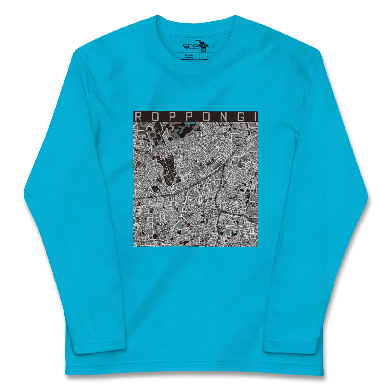 【六本木(東京都)】地図柄ロングスリーブTシャツ