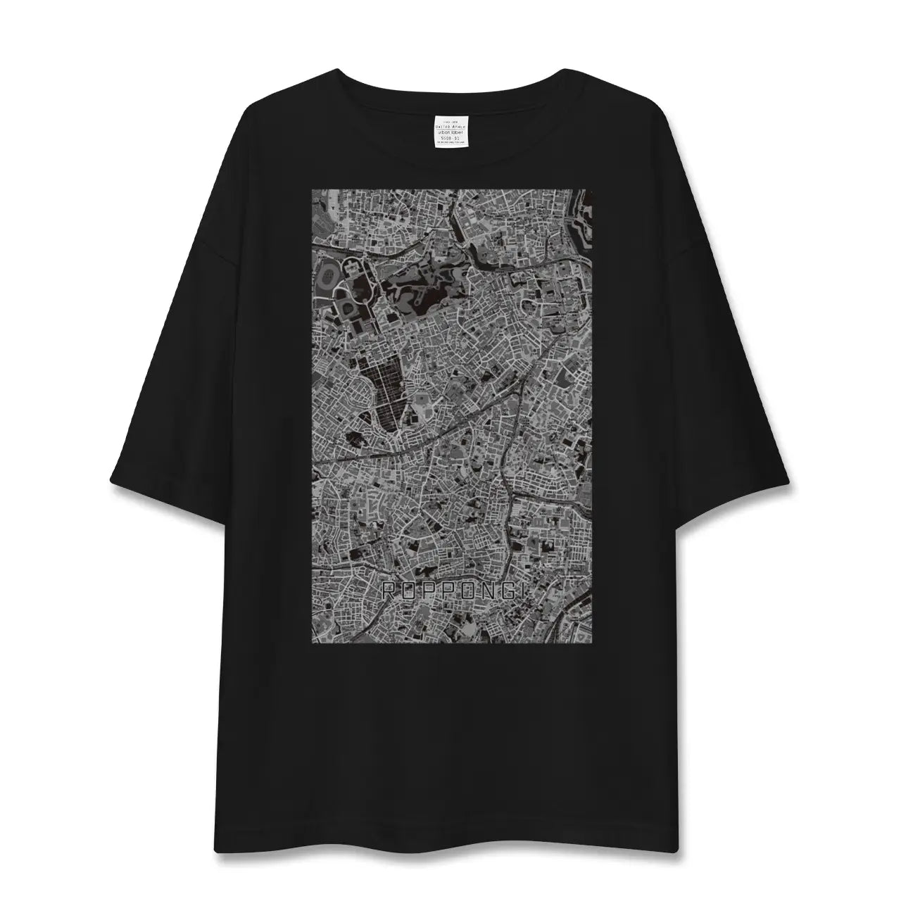 【六本木(東京都)】地図柄ビッグシルエットTシャツ