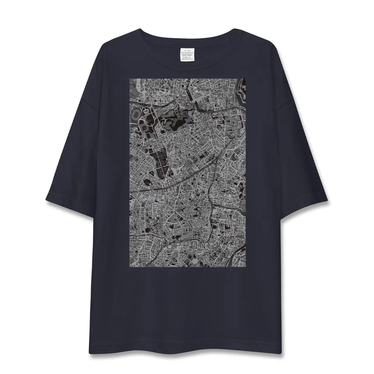 【六本木(東京都)】地図柄ビッグシルエットTシャツ