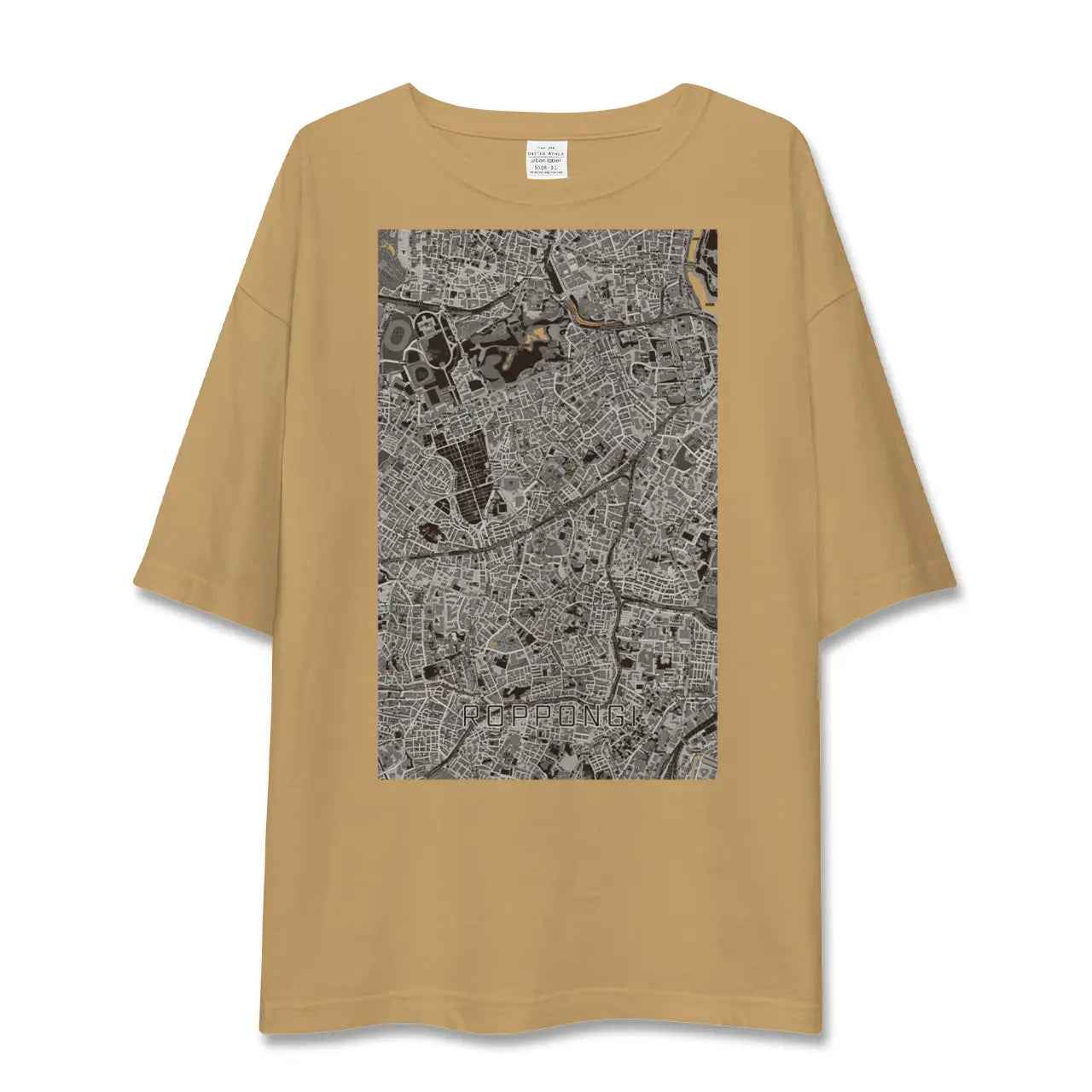 【六本木(東京都)】地図柄ビッグシルエットTシャツ