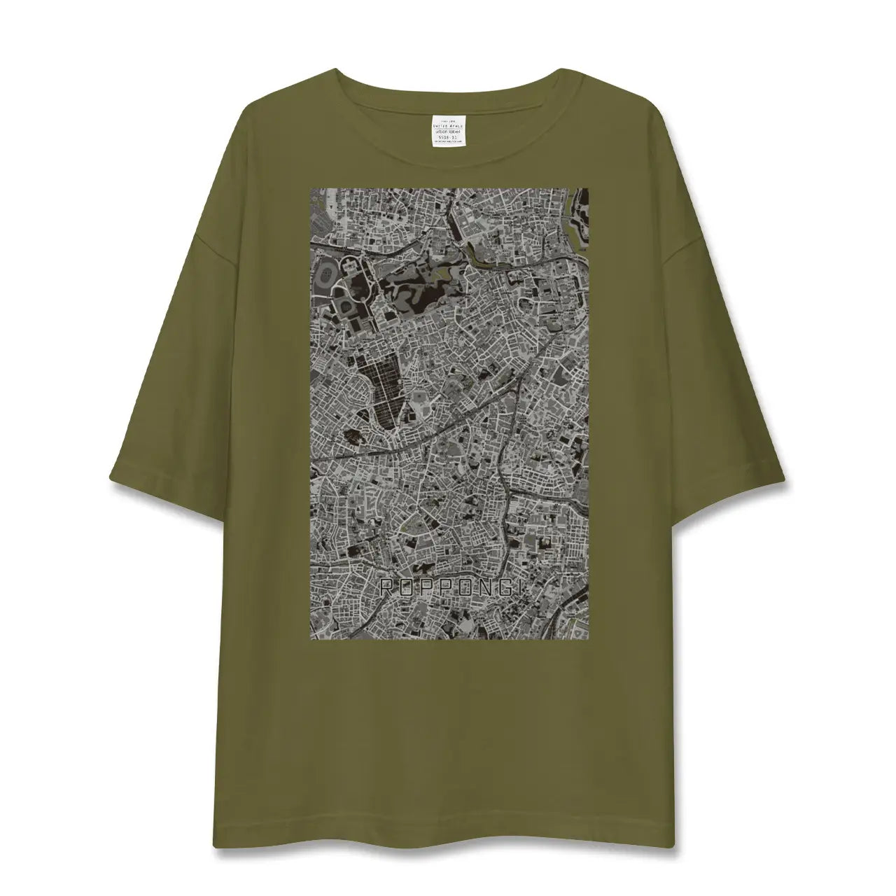 【六本木(東京都)】地図柄ビッグシルエットTシャツ