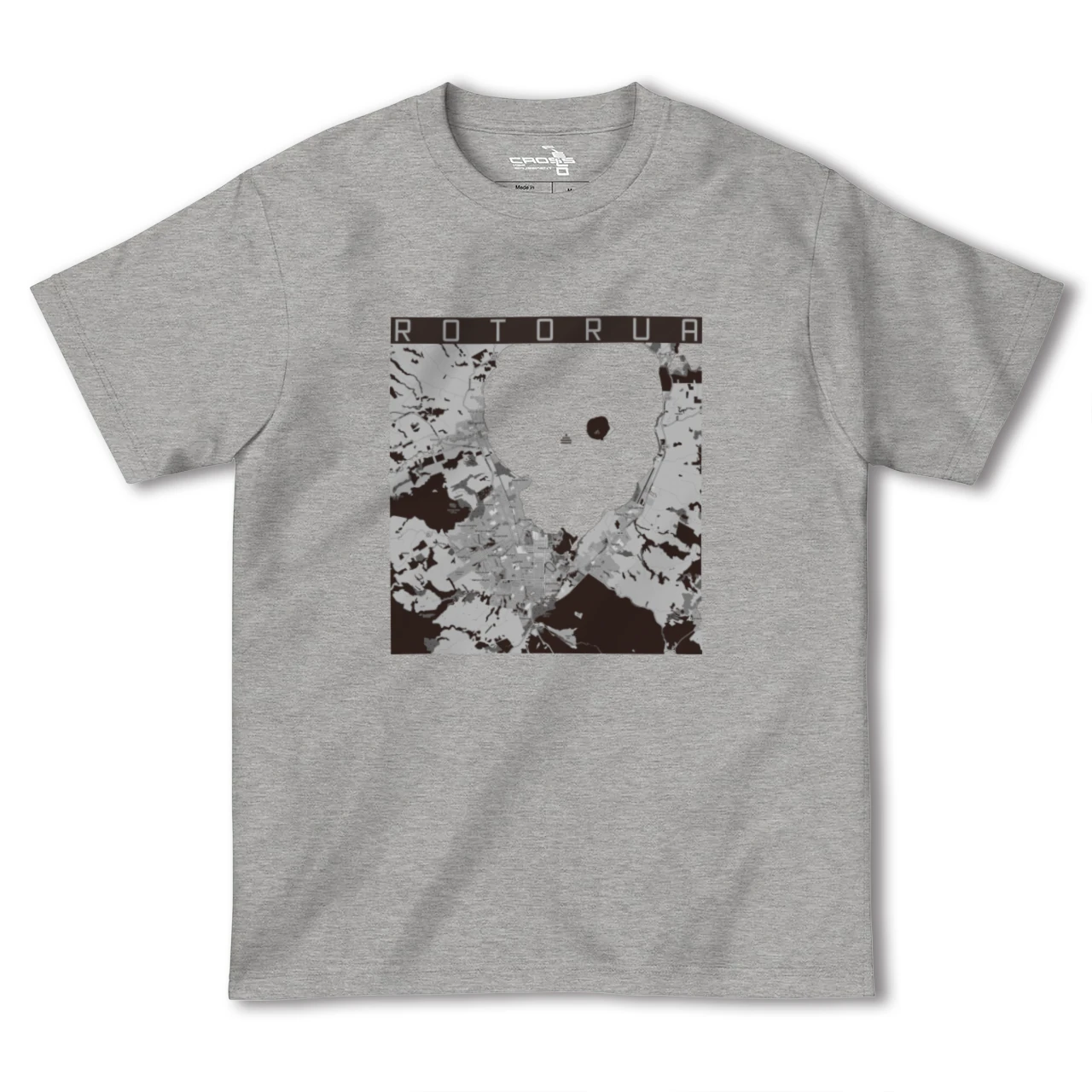 【ロトルア(ニュージーランド)】地図柄ヘビーウェイトTシャツ