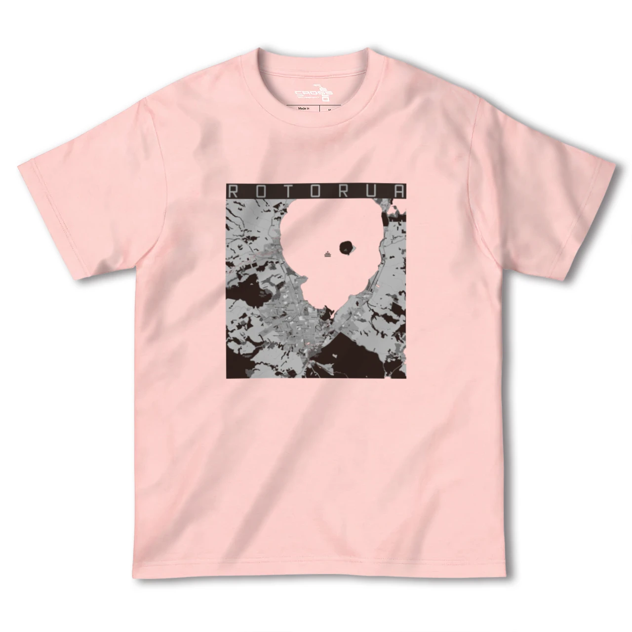 【ロトルア(ニュージーランド)】地図柄ヘビーウェイトTシャツ