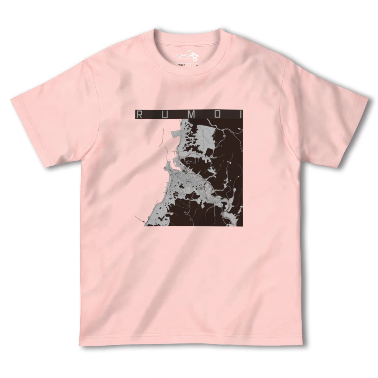 【留萌(北海道)】地図柄ヘビーウェイトTシャツ