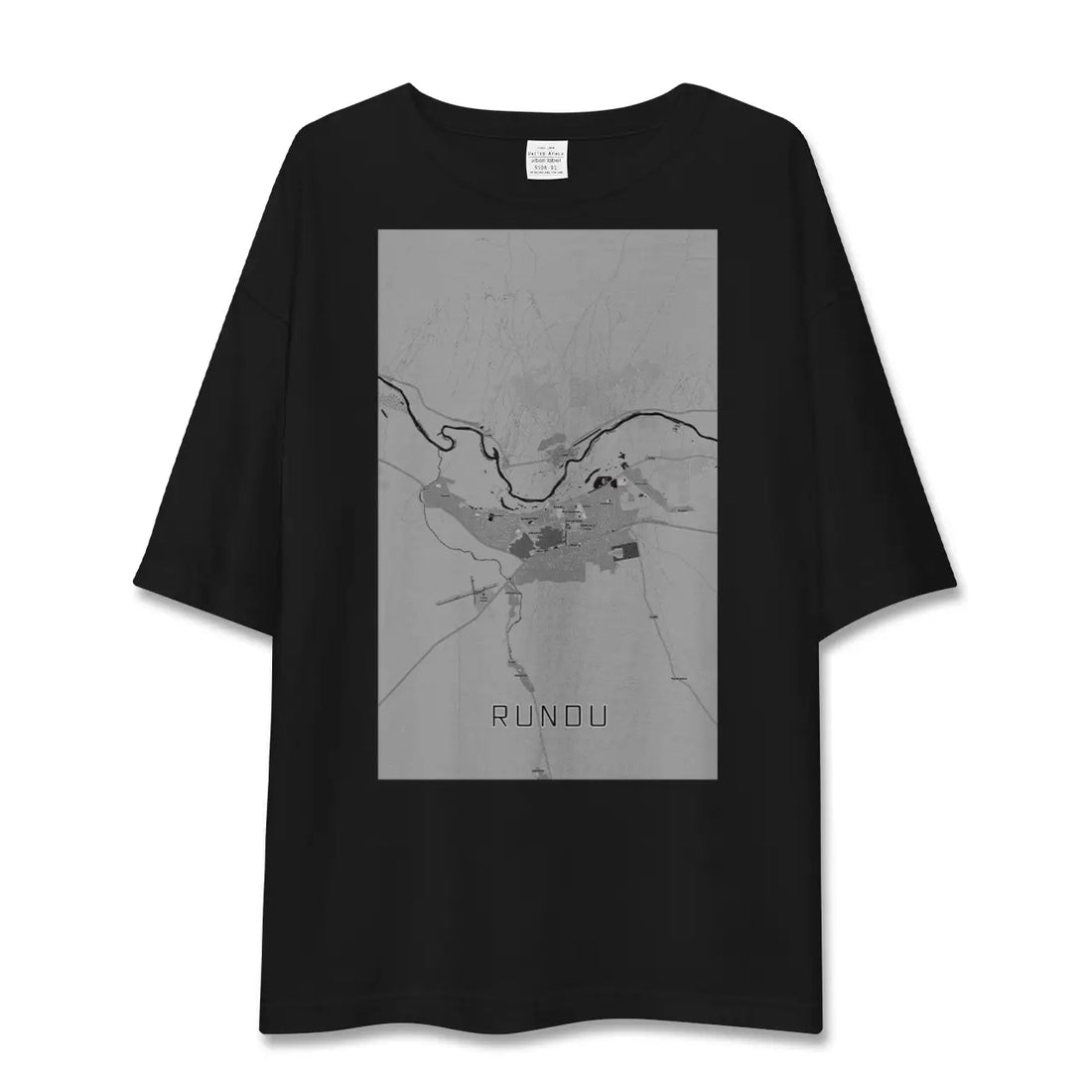 【ルンドゥ(ナミビア)】地図柄ビッグシルエットTシャツ