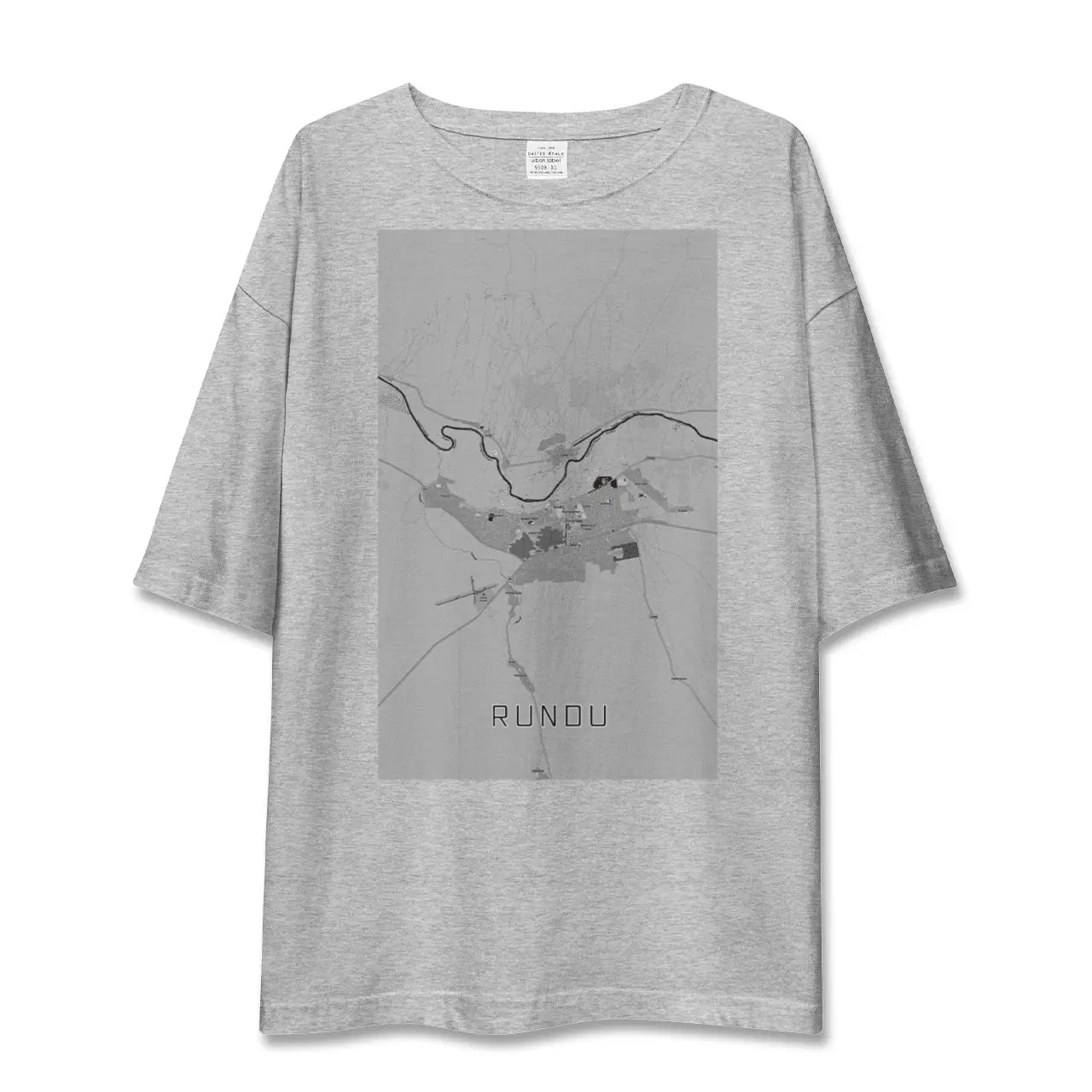 【ルンドゥ(ナミビア)】地図柄ビッグシルエットTシャツ