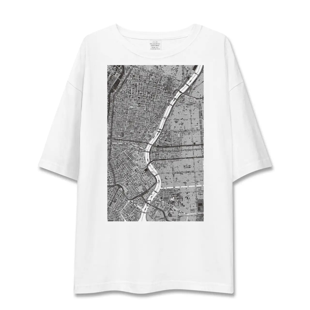 【両国(東京都)】地図柄ビッグシルエットTシャツ