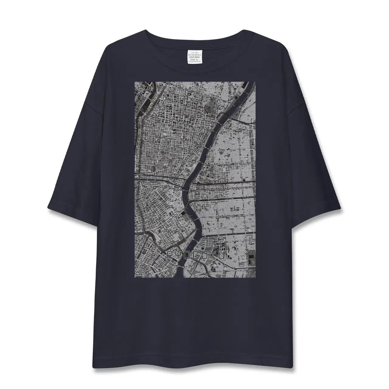 【両国(東京都)】地図柄ビッグシルエットTシャツ