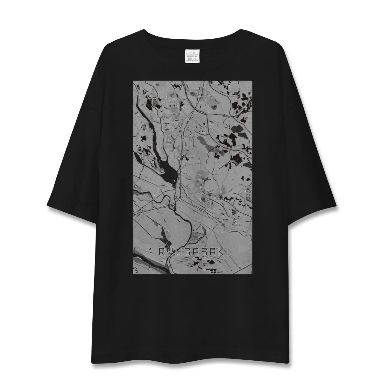 【龍ケ崎(茨城県)】地図柄ビッグシルエットTシャツ