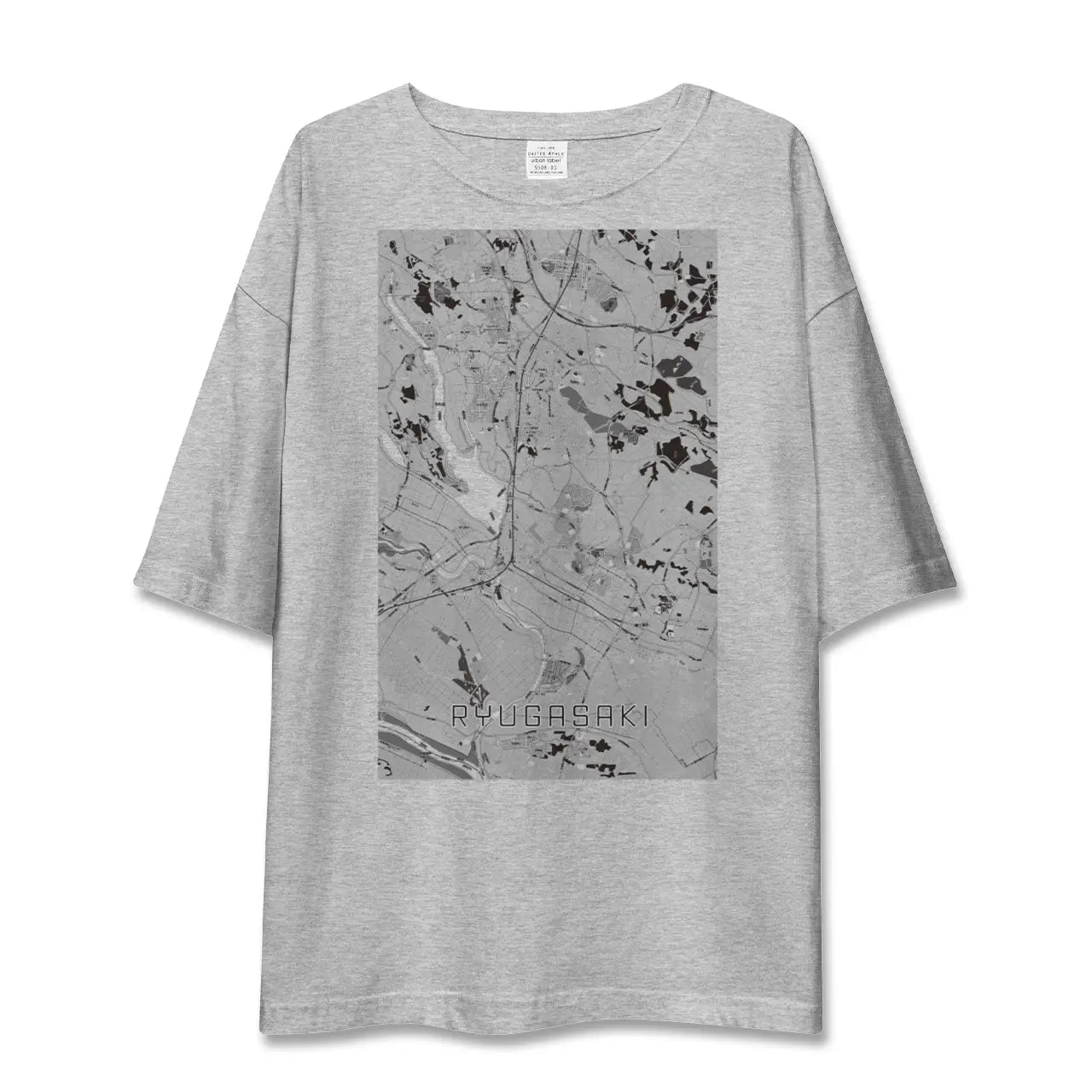 【龍ケ崎(茨城県)】地図柄ビッグシルエットTシャツ