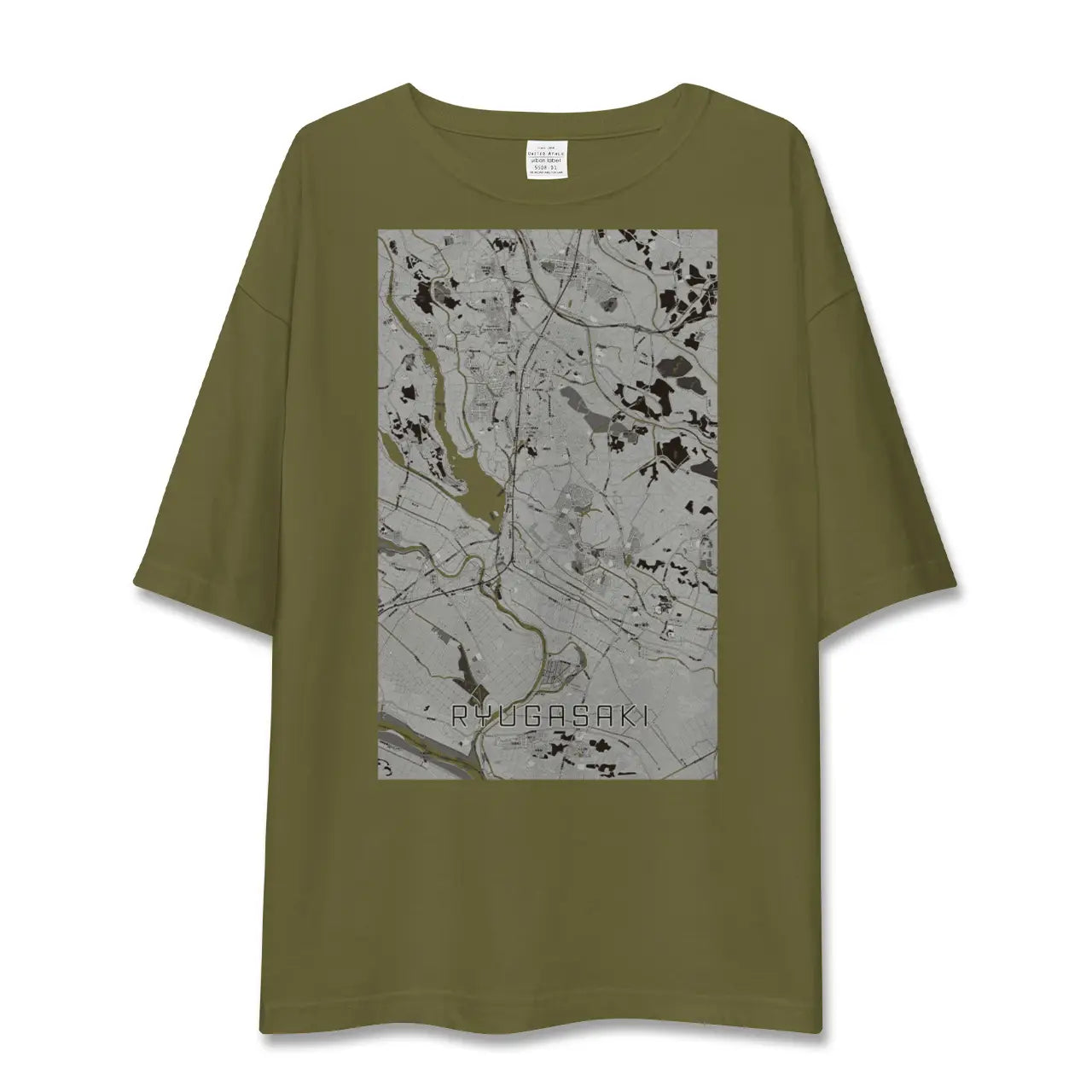 【龍ケ崎(茨城県)】地図柄ビッグシルエットTシャツ