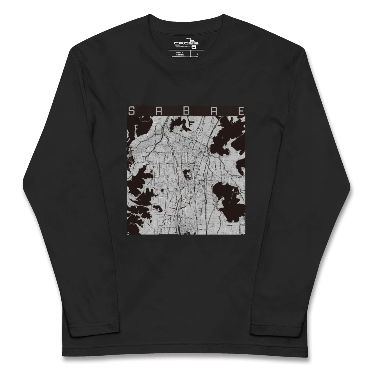 【鯖江(福井県)】地図柄ロングスリーブTシャツ