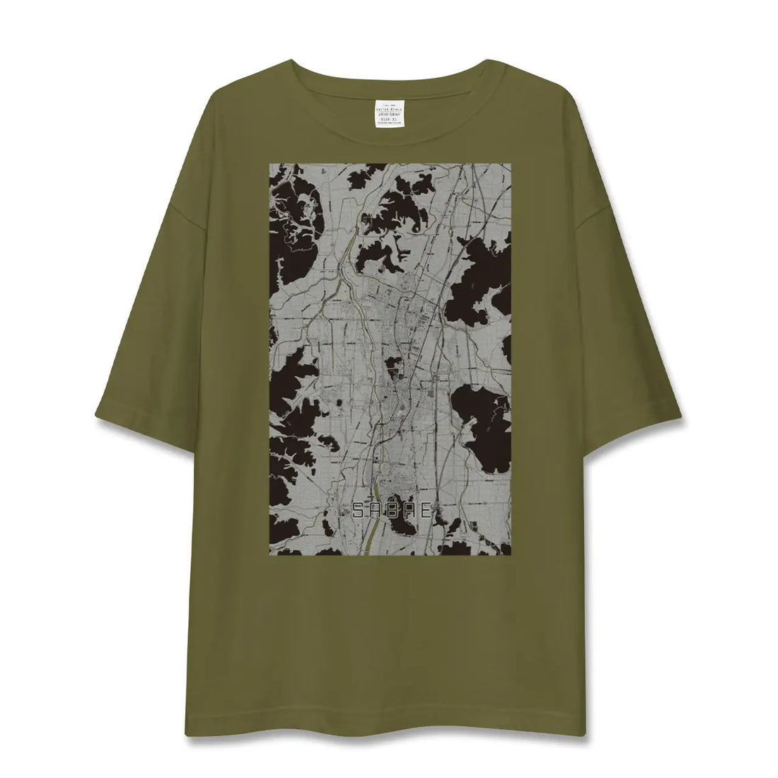 【鯖江(福井県)】地図柄ビッグシルエットTシャツ