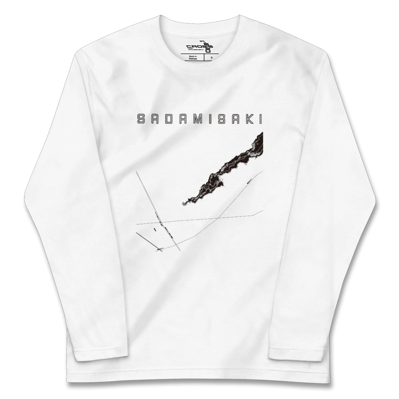 【佐田岬(愛媛県)】地図柄ロングスリーブTシャツ