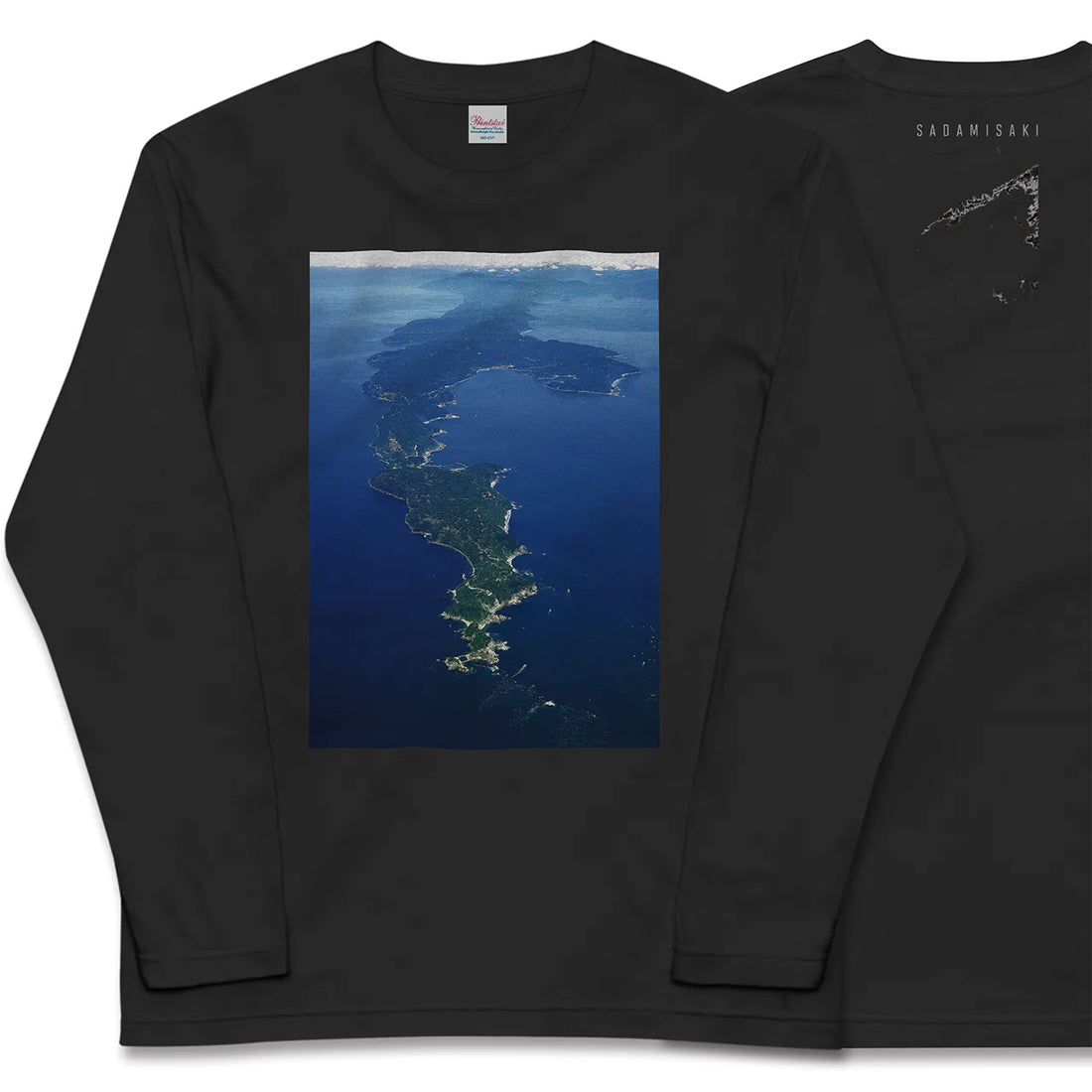 【佐田岬(愛媛県)】Map World ロングスリーブTシャツ