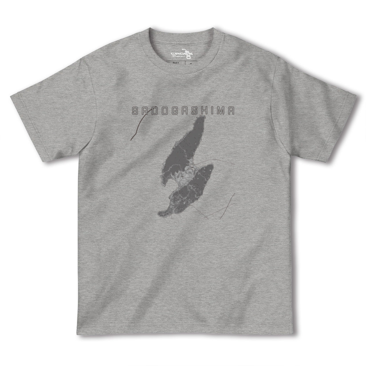 【佐渡島(新潟県)】地図柄ヘビーウェイトTシャツ