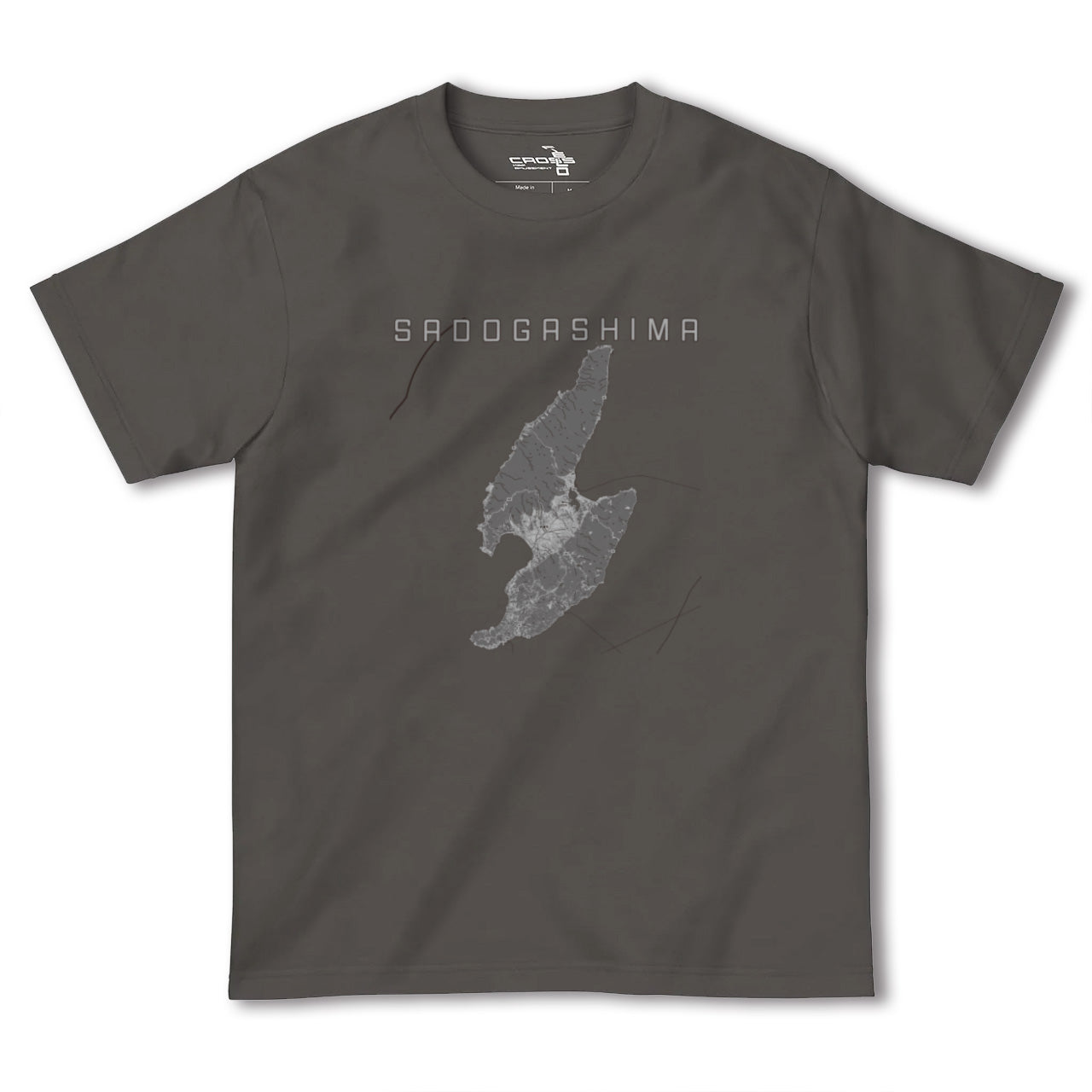 【佐渡島(新潟県)】地図柄ヘビーウェイトTシャツ