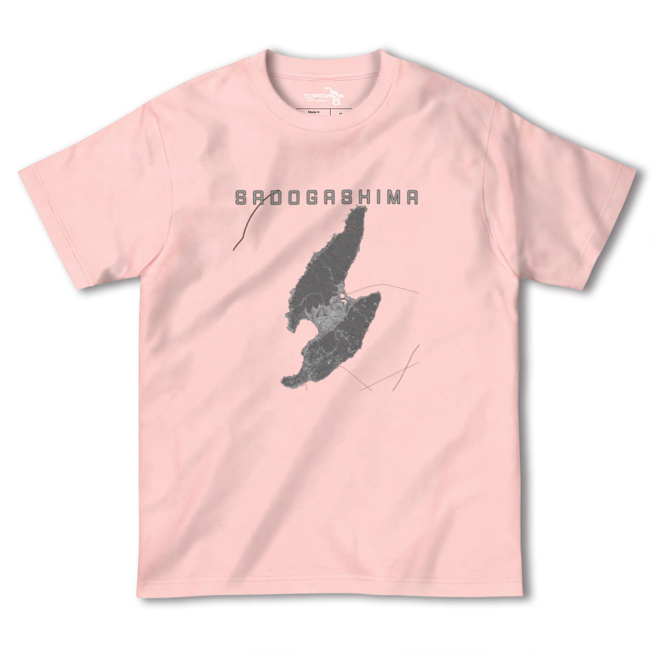 【佐渡島(新潟県)】地図柄ヘビーウェイトTシャツ