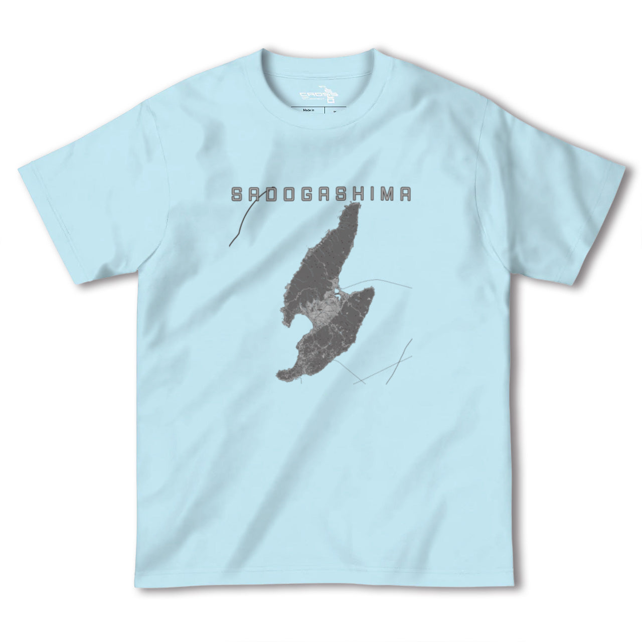 【佐渡島(新潟県)】地図柄ヘビーウェイトTシャツ