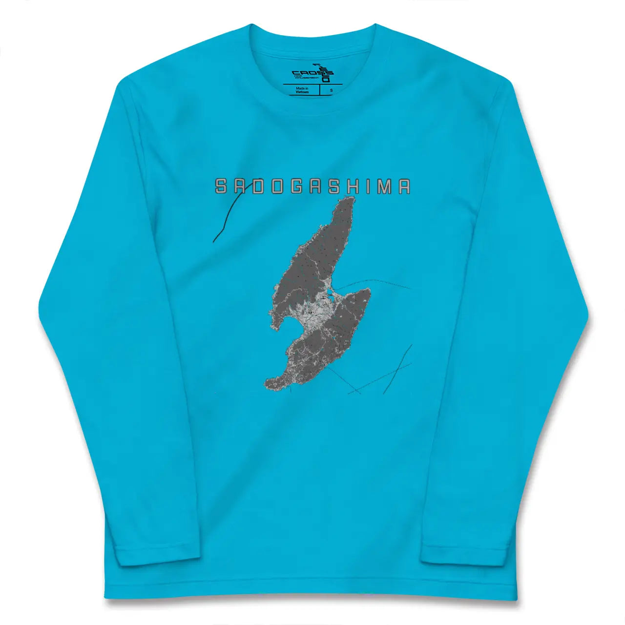 【佐渡島(新潟県)】地図柄ロングスリーブTシャツ