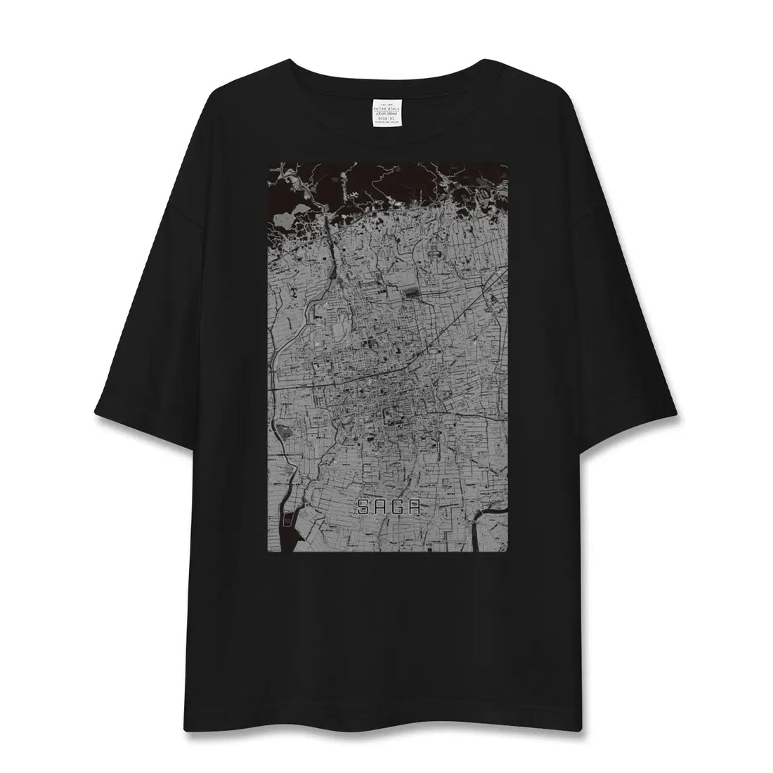 【佐賀2(佐賀県)】地図柄ビッグシルエットTシャツ