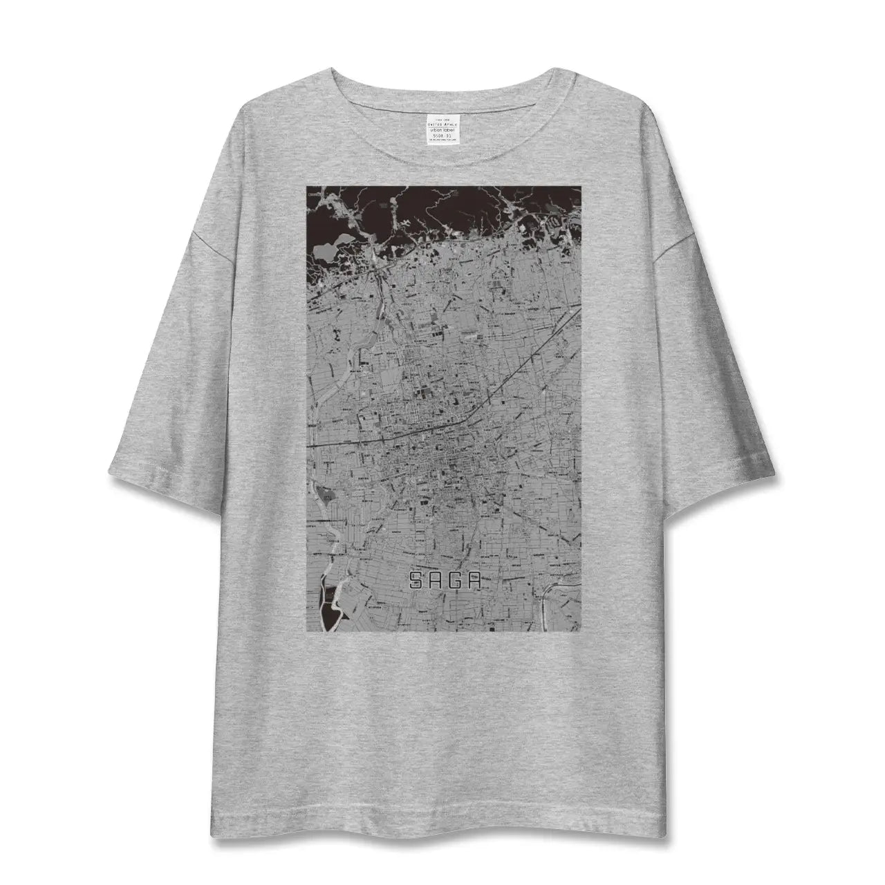 【佐賀2(佐賀県)】地図柄ビッグシルエットTシャツ