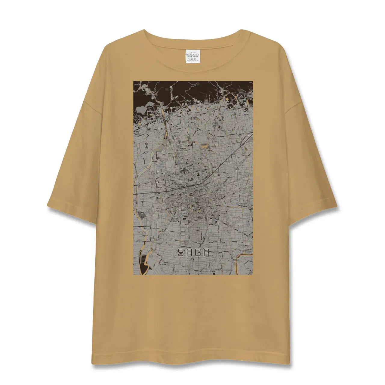 【佐賀2(佐賀県)】地図柄ビッグシルエットTシャツ