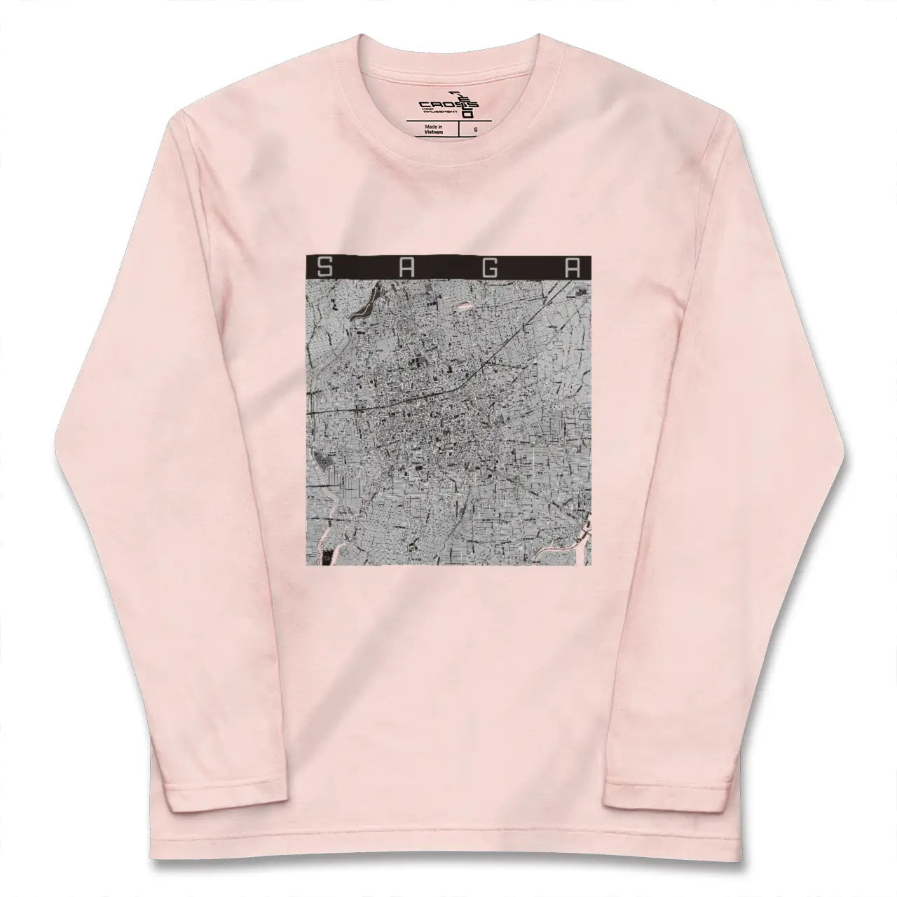 【佐賀(佐賀県)】地図柄ロングスリーブTシャツ