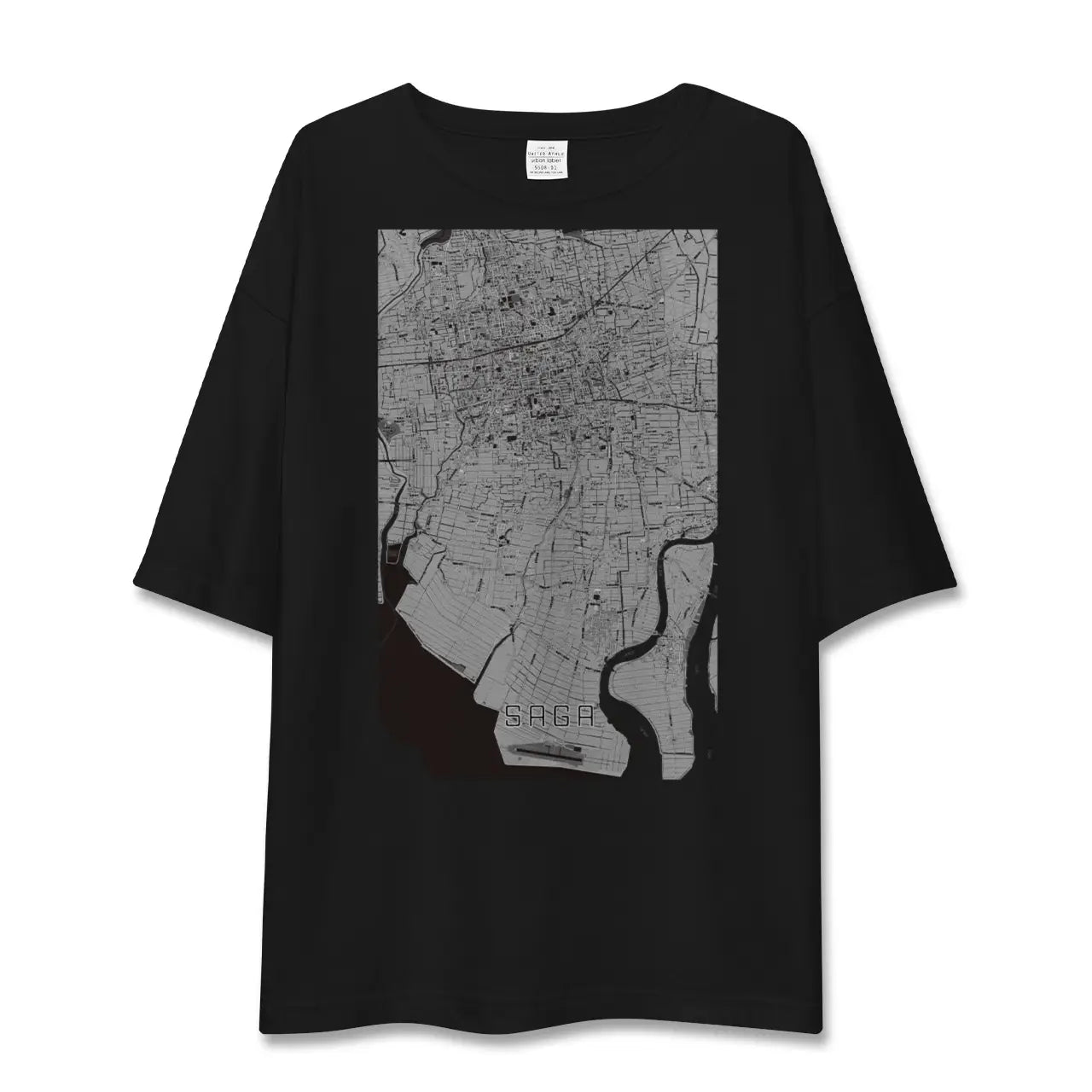 【佐賀(佐賀県)】地図柄ビッグシルエットTシャツ
