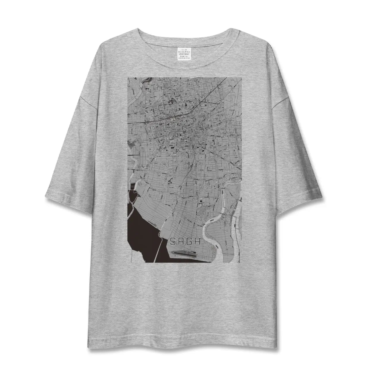 【佐賀(佐賀県)】地図柄ビッグシルエットTシャツ